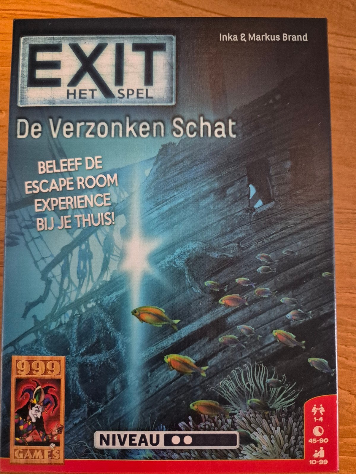 EXIT Het Spel: De Verzonken Schat - Escape Room Thuis, Een of twee spelers, Ophalen, Zo goed als nieuw, 999 Games
