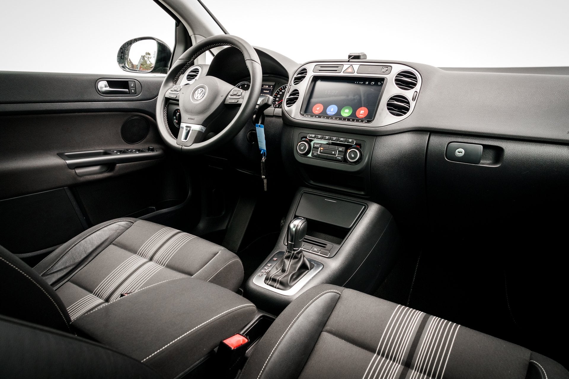 Volkswagen Golf Plus 1.4 TSi Match DSG | Trekhaak | Sportsto, Auto's, Euro 5, Gebruikt, Zwart, Leder en Stof