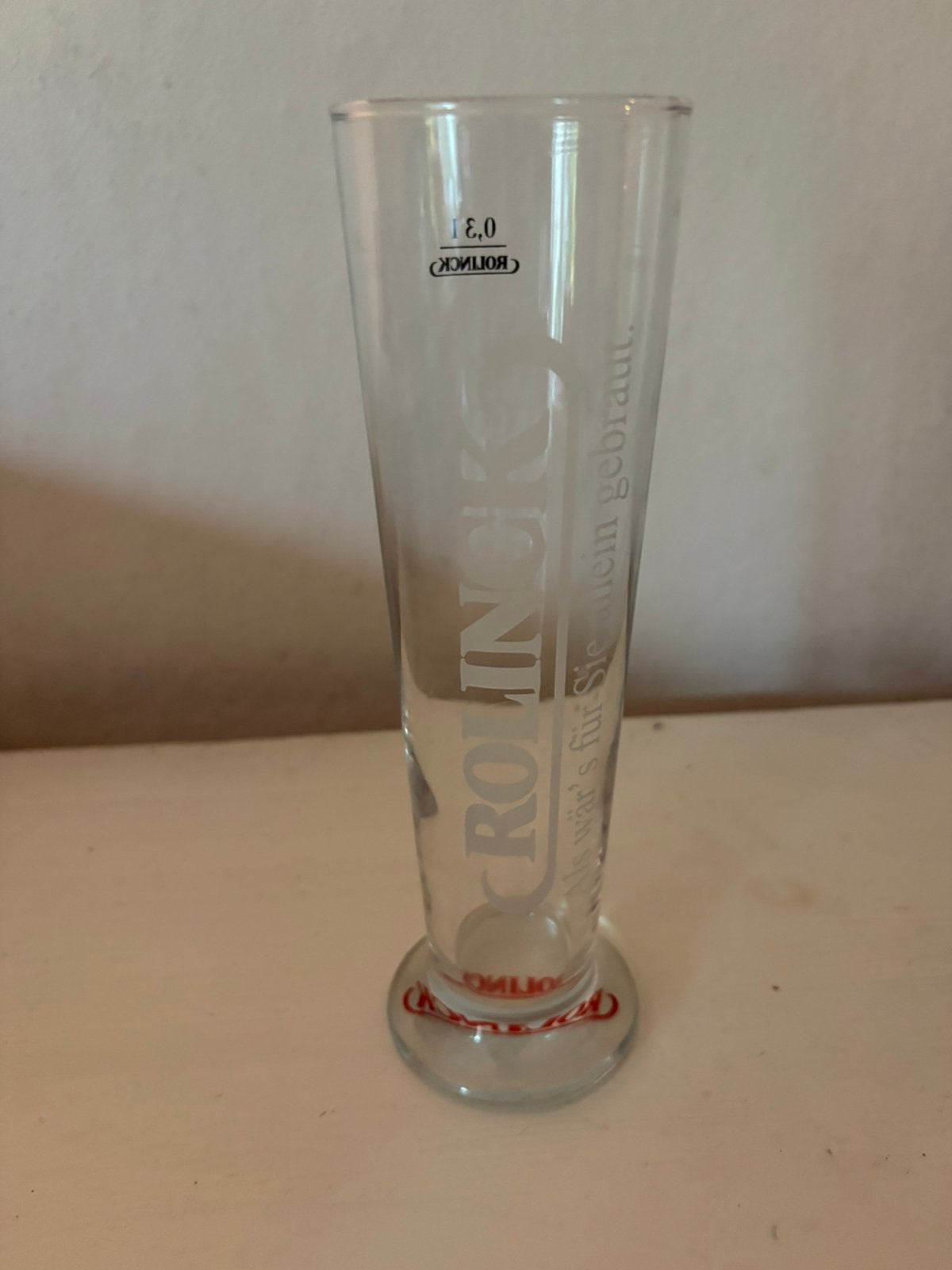 Rolinck, Verzamelen, Biermerken, Ophalen, Zo goed als nieuw, Glas of Glazen, Overige merken