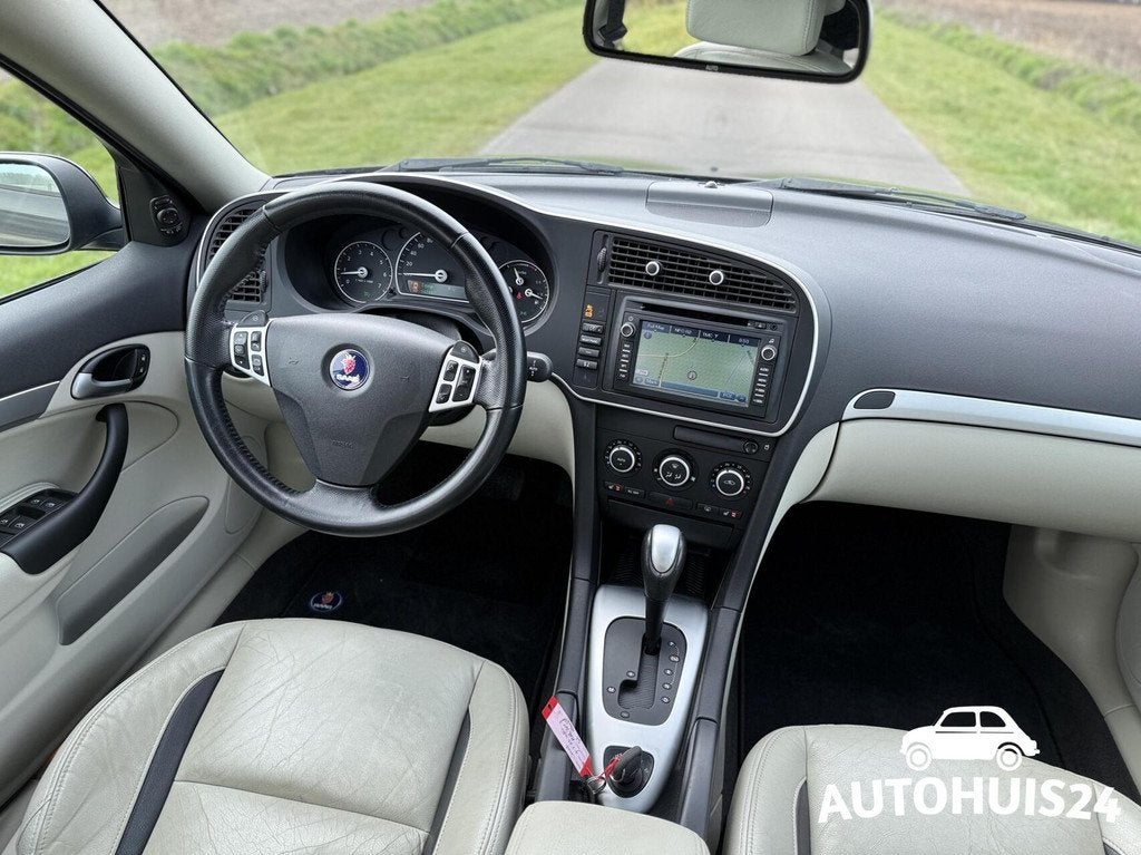 Saab 9-3 Sport Sedan 2.0 T 210pk Aero XWD Exklusiv bj2011, Auto's, Saab, Automaat, Gebruikt, Beige, 4 cilinders