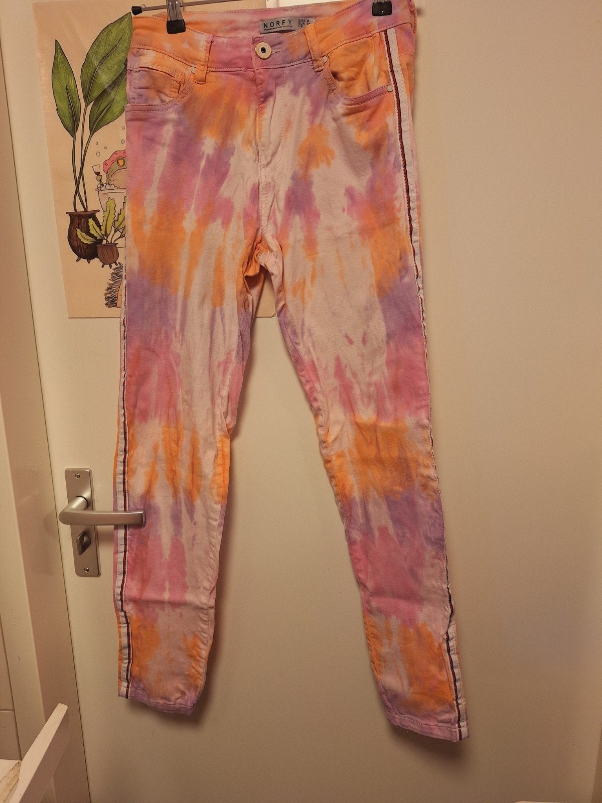 indeknoop - item b3 tie dye broek maat M, Verzenden, Gedragen, Blauw