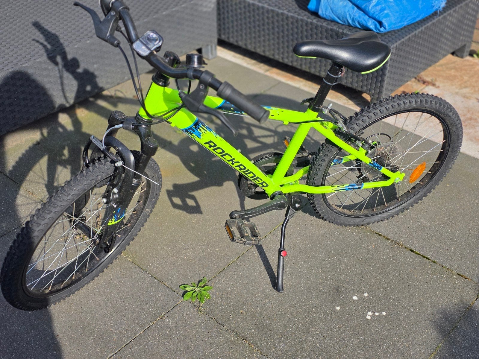 Rockrider Kinderfiets 20 inch, Fietsen en Brommers, 20 inch of meer, Gebruikt, Velgrem, Ophalen of Verzenden