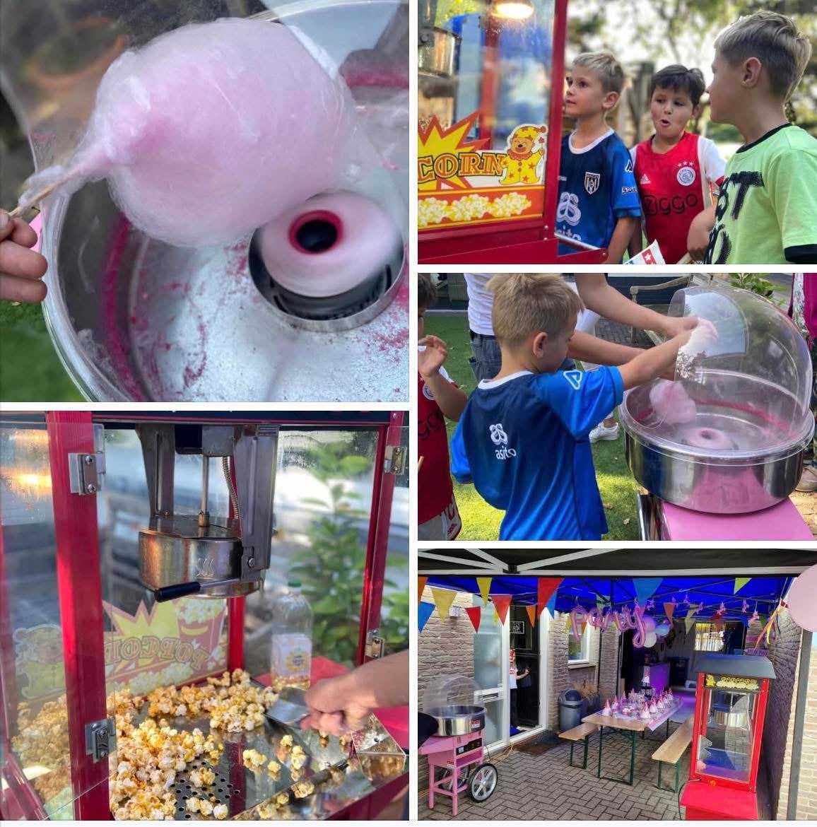 POPCORN-EN SUIKERSPINMACHINE TE HUUR!, Tickets en Kaartjes, Eén persoon, Overige typen