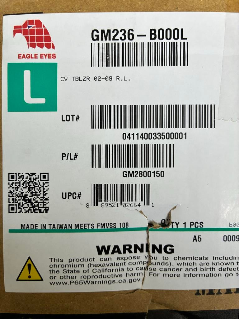 Achterlicht Rechts + Links Chevrolet Trailblazer 2002-2009, Auto-onderdelen, Verlichting, Chevrolet, Nieuw, Ophalen of Verzenden