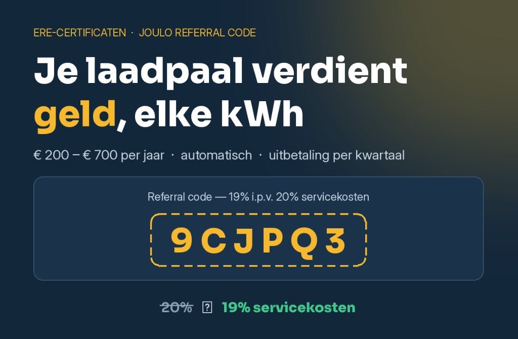 Joulo referral code 9CJPQ3 — 1% extra korting, Eén persoon, Kortingsbon