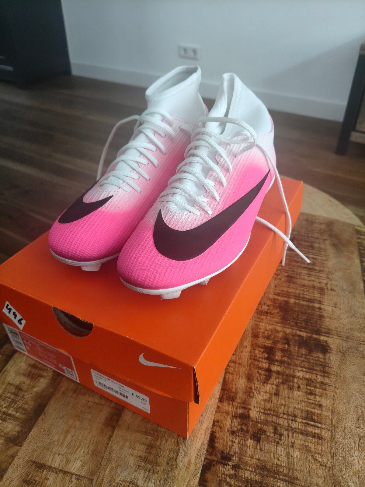 Nike Superfly 11 Club FG/MG maat 39 voetbalschoenen roze/wit, Maat XS of kleiner, Ophalen of Verzenden, Nieuw