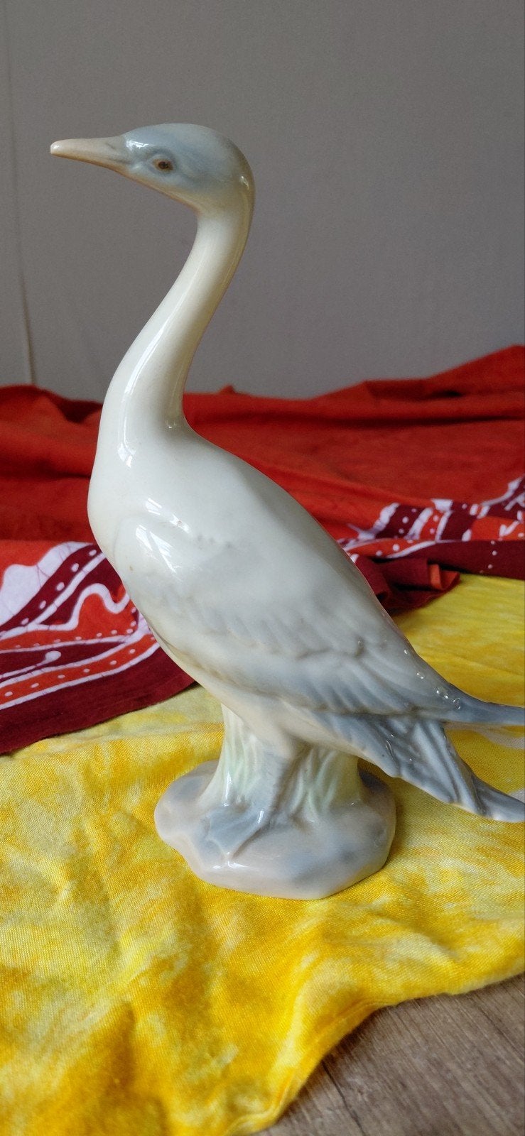 Vintage porseleinen ganzenbeeldje – Casades (Made in Spain), Verzamelen, Ophalen of Verzenden, Zo goed als nieuw, Dier