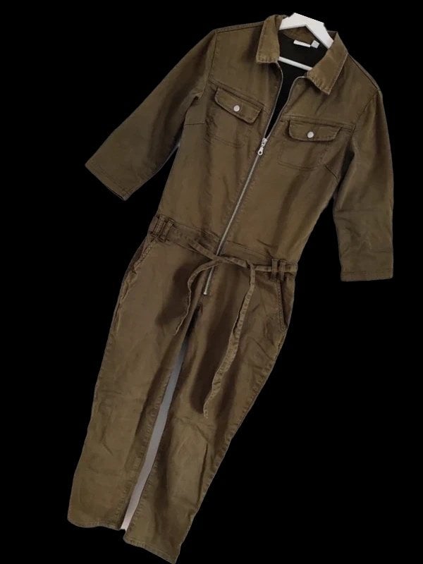 Jumpsuit overall 34-36 kaki VILA, Kleding | Dames, Jumpsuits, Vila, Ophalen of Verzenden, Zo goed als nieuw, Maat 36 (S)