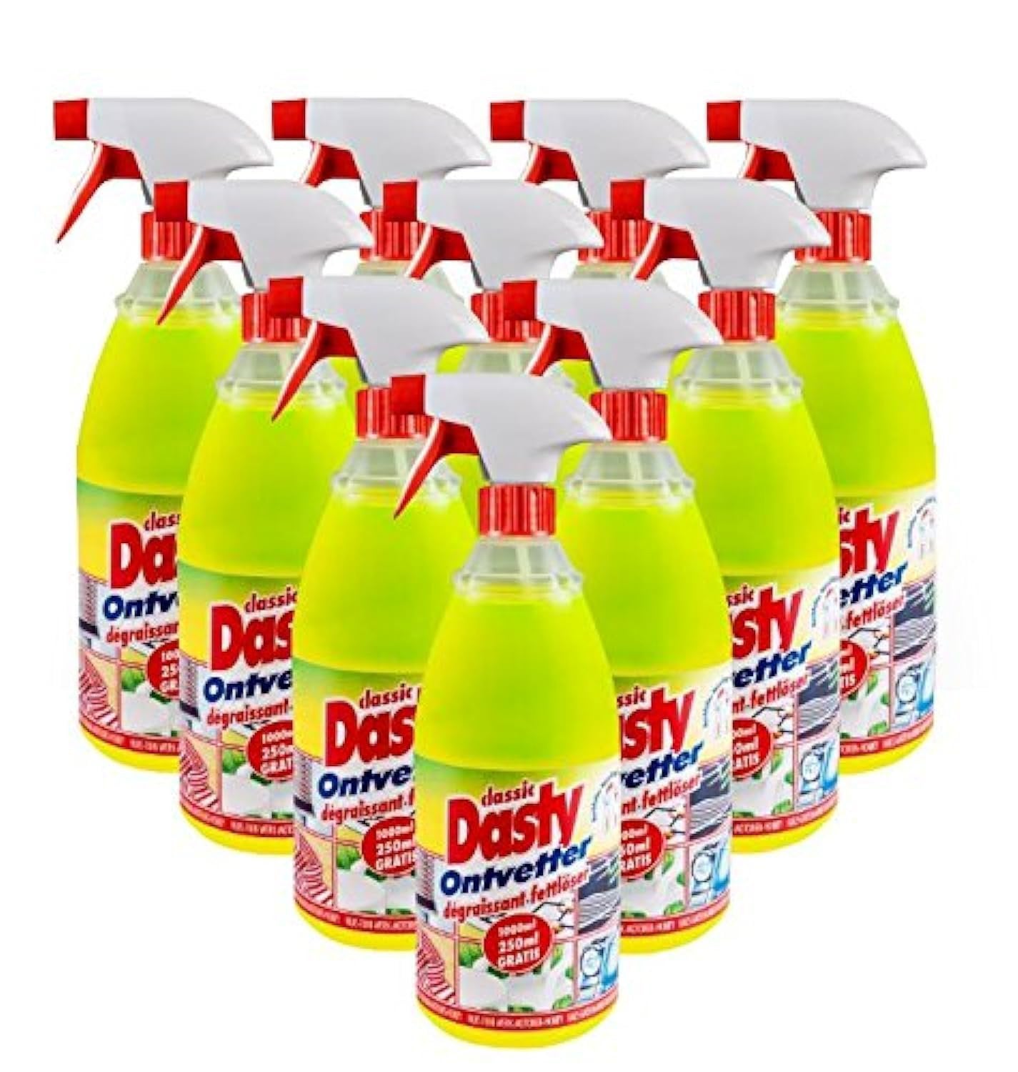 Dasty ontvetter, Ophalen, Schoonmaakmiddel