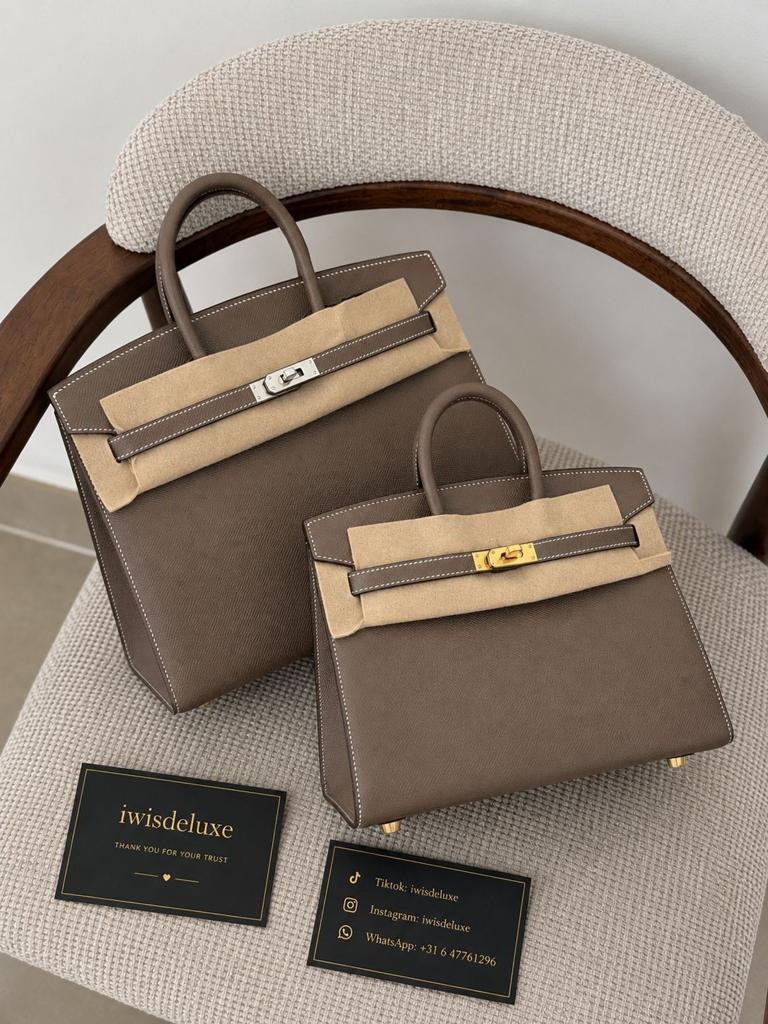Hermes Birkin Kelly tassen echt leer zwart etoupe wit rood, Sieraden, Tassen en Uiterlijk, Tassen | Damestassen, Ophalen of Verzenden
