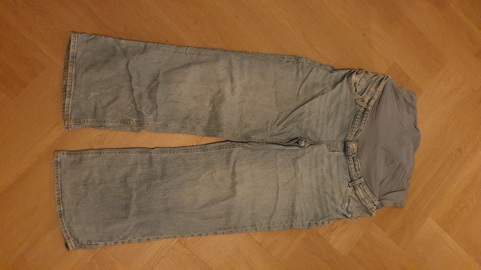 H&M MAMA zwangerschapsjeans, maat XL, Blauw, Maat 46/48 (XL) of groter, Ophalen of Verzenden, H&M MAMA