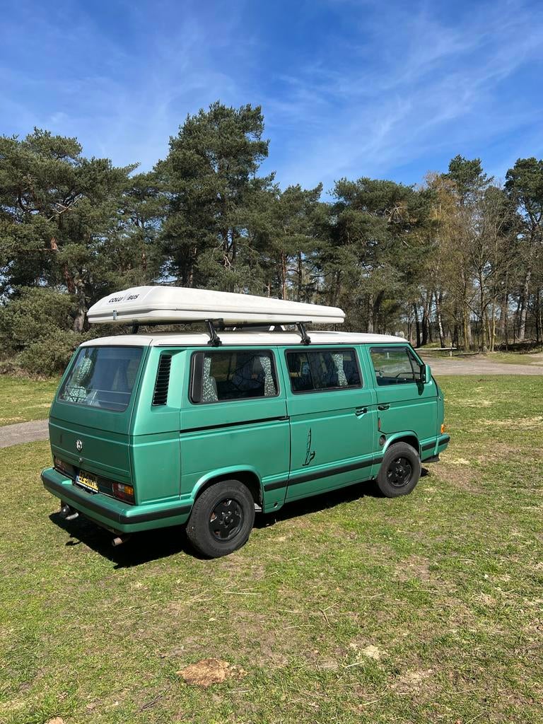 Oldtimer T3 Kampeerbus met Daktent - Belastingvrij!, Caravans en Kamperen, Campers, Volkswagen, Treinzit, Handgeschakeld, Particulier