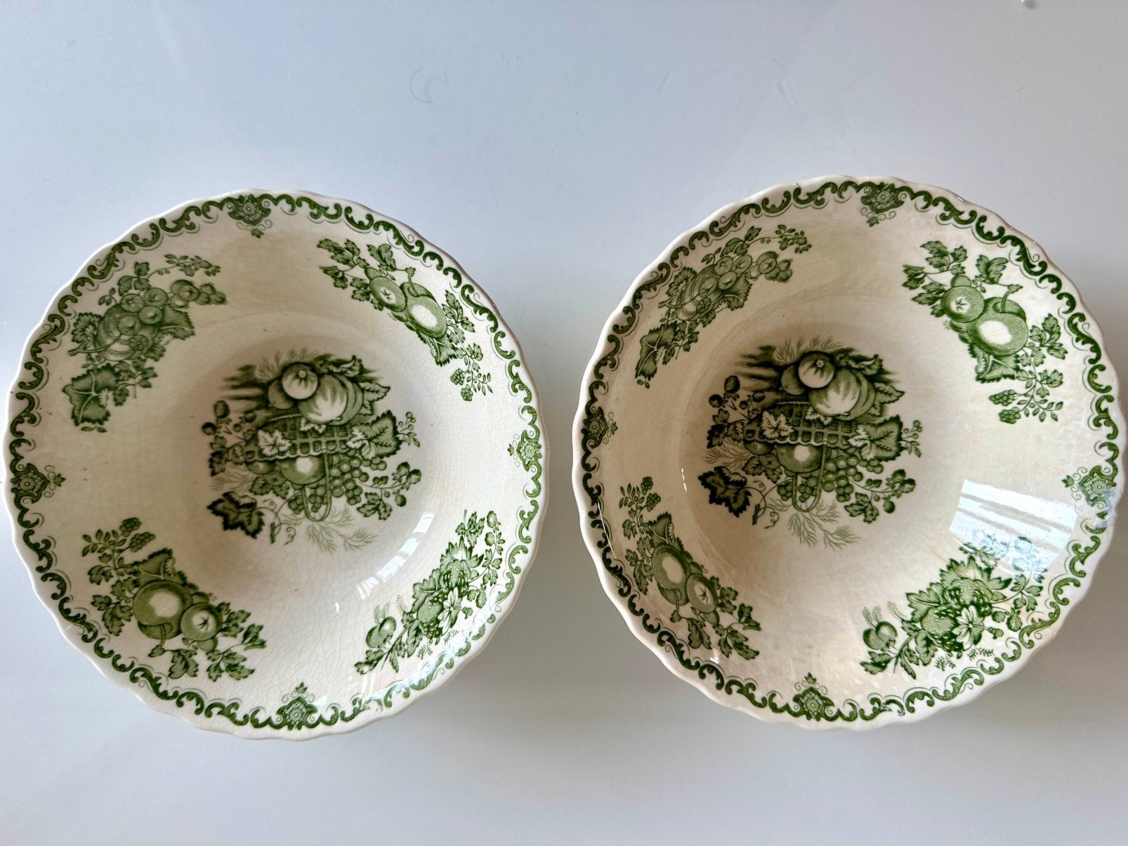 2 Vintage Mason's Fruit Basket Schaaltjes Engels Aardewerk, Huis en Inrichting, Keuken | Servies, Verzenden, Overige stijlen, Aardewerk