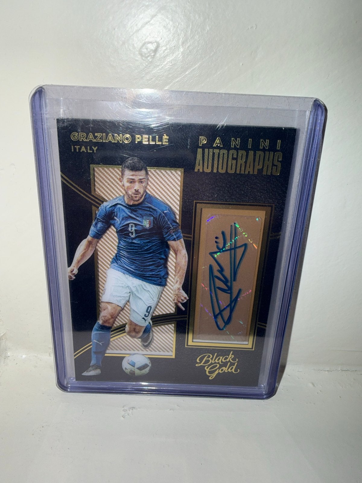Graziano Pellè Panini Autographs Black & Gold Spelerskaart, Verzamelen, Sportartikelen en Voetbal, Ophalen of Verzenden, Zo goed als nieuw