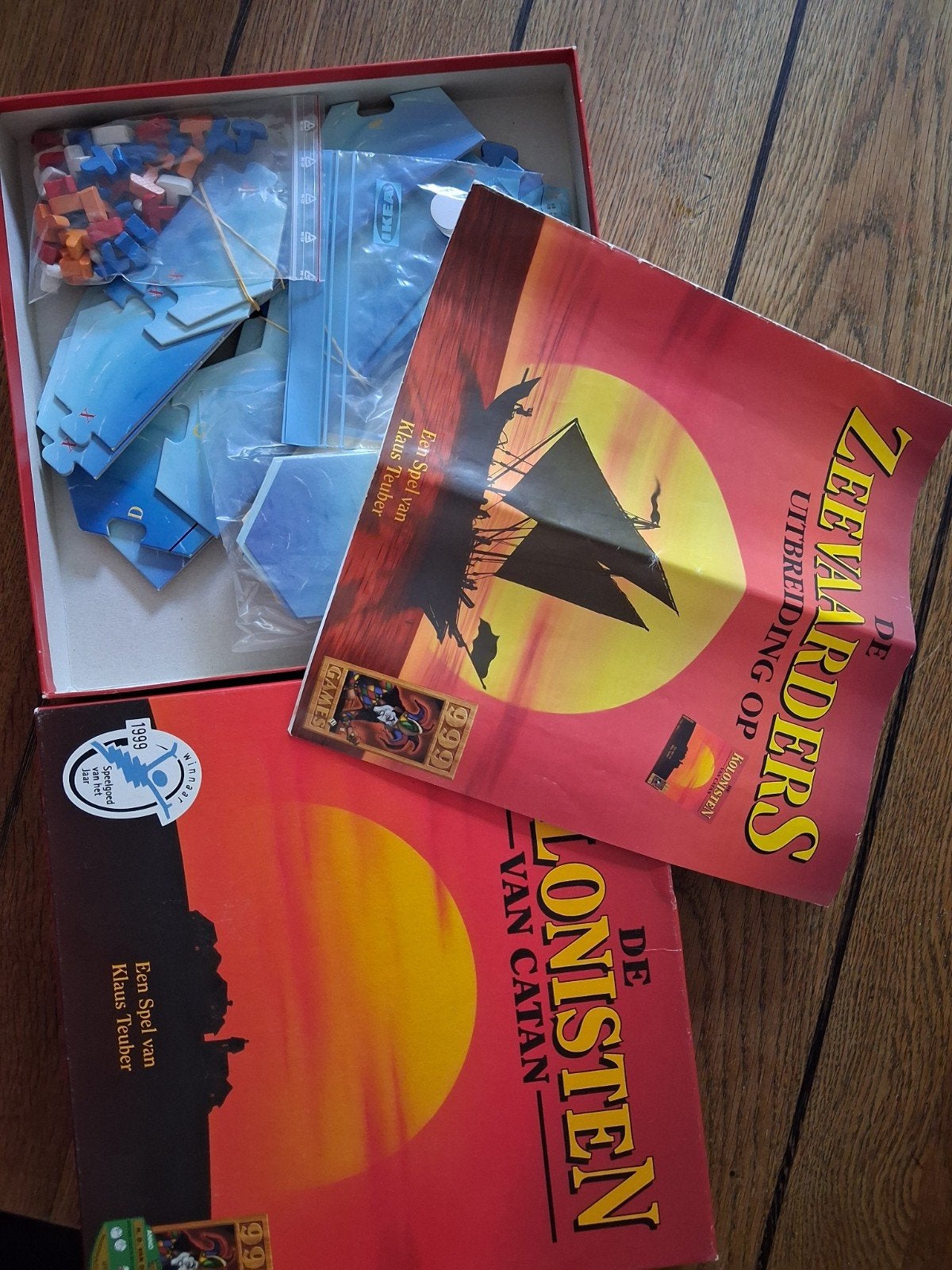 De Kolonisten van Catan Zeevaarders uitbreiding hout, Vijf spelers of meer, Ophalen of Verzenden, Gebruikt, 999 Games