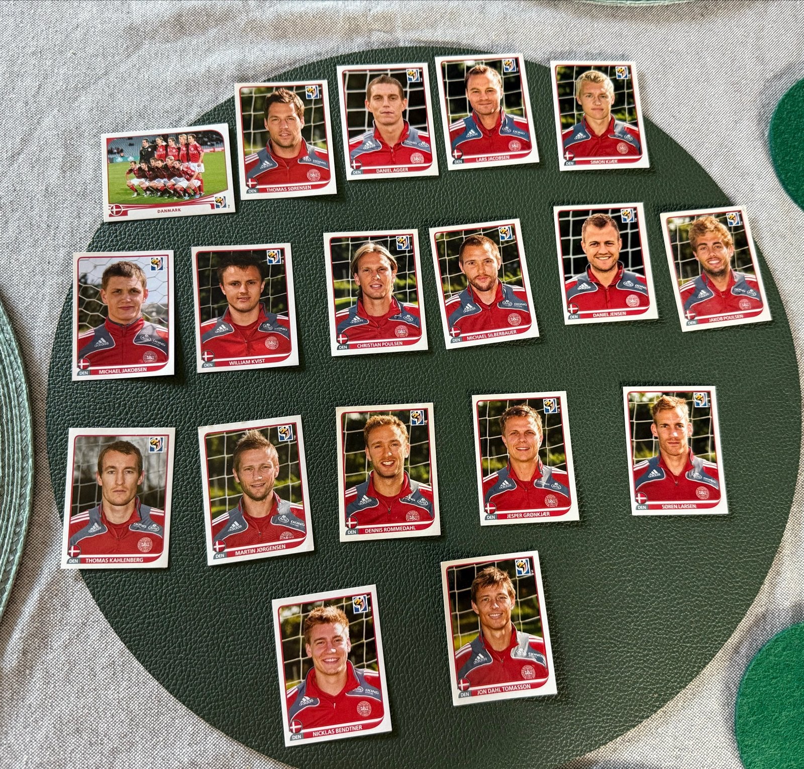 Voetbalplaatjes Denemarken WK 2010, Ophalen of Verzenden, Zo goed als nieuw