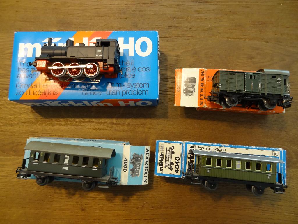 Marklin H0 3104 Stoomlocomotief met wagons, Wisselstroom, Gebruikt, Locomotief, Ophalen of Verzenden