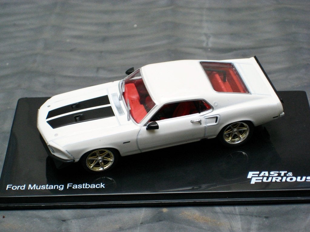 Ford Mustang fastback wit 1969 Altaya Fast & Furious 1:43, Ophalen of Verzenden, Nieuw, Auto, Overige merken