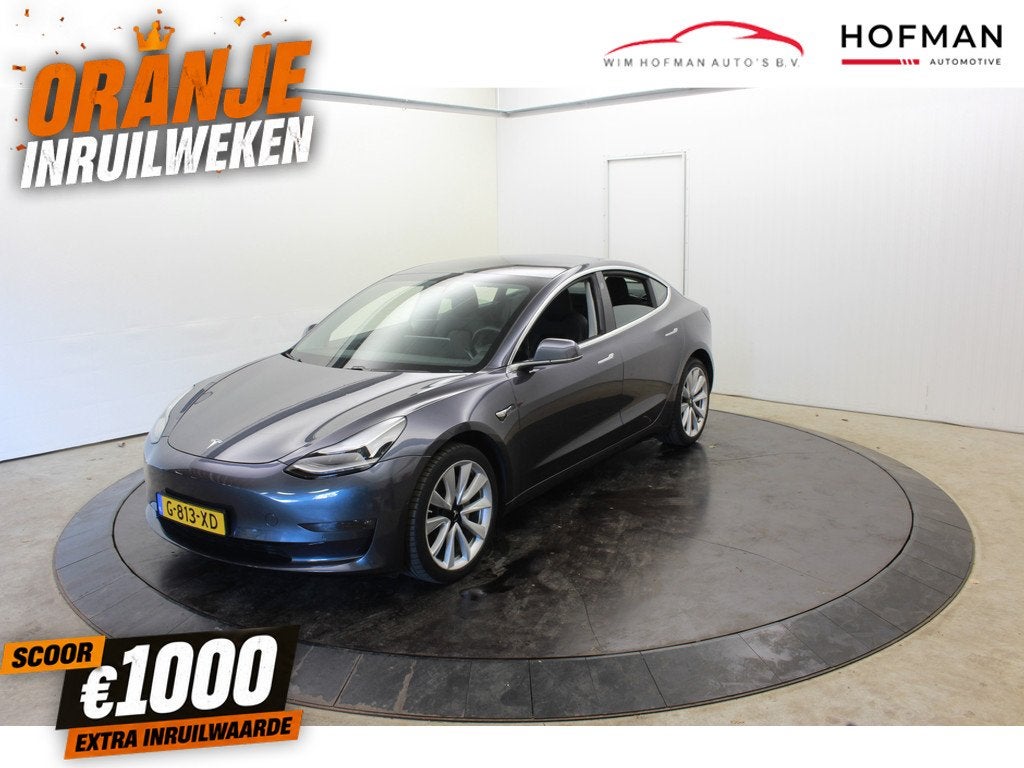Tesla Model 3 Long Range AWD 75 kWh Nieuwe accu 06-06 Draaga, Auto's, Tesla, Bedrijf, Te koop, Model 3, 4x4, ABS, Adaptive Cruise Control