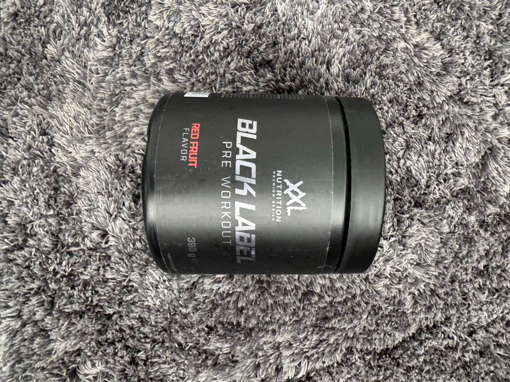 XXL Nutrition Black Label Pre Workout Red Fruit Gloednieuw, Sport en Fitness, Gezondheidsproducten en Wellness, Ophalen of Verzenden