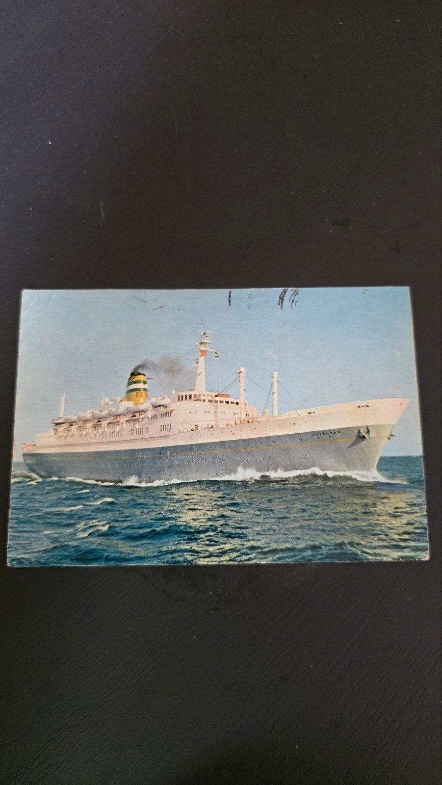 MS Statendam Holland-Amerika Lijn Ansichtkaart, Verzamelen, Scheepvaart, Ophalen of Verzenden, Kaart, Foto of Prent