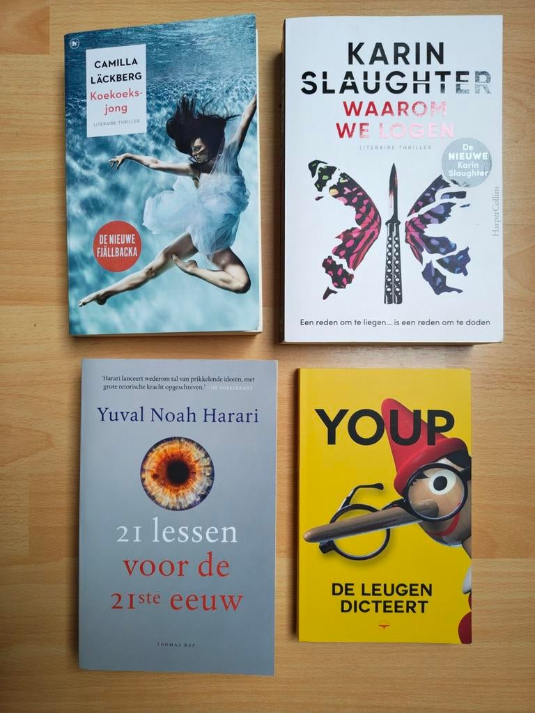 Boeken ,lackberg, slaughter, v t Hek, harari., Ophalen of Verzenden, Zo goed als nieuw