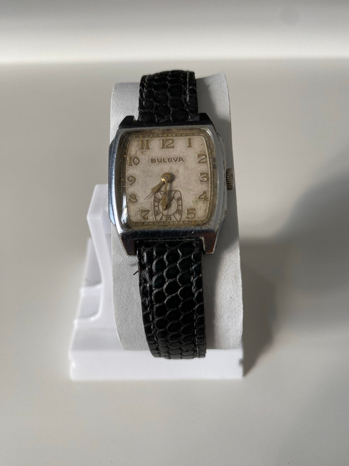 Vintage Bulova Polshorloge - Jaren '30 stijl, Sieraden, Tassen en Uiterlijk, Overige materialen, Met bandje, Polshorloge, Bulova