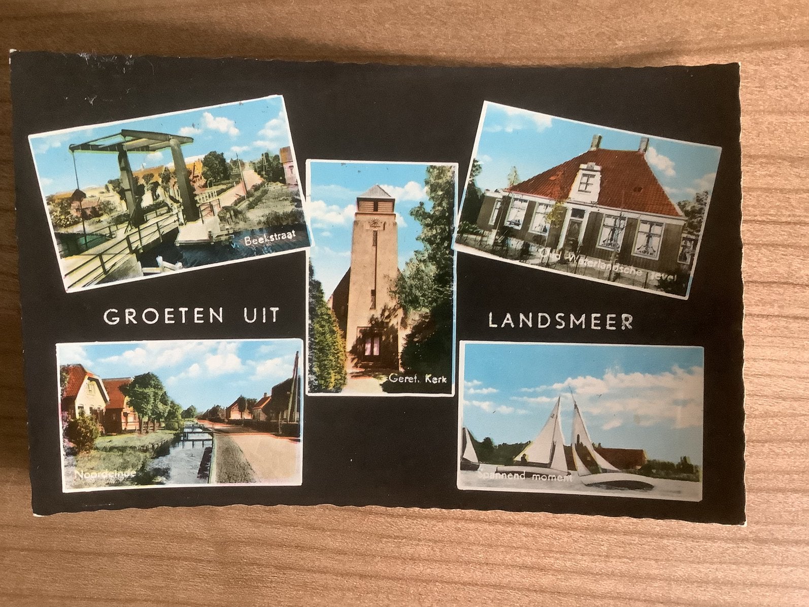 ansichtkaart Landsmeer, Verzenden, Gelopen