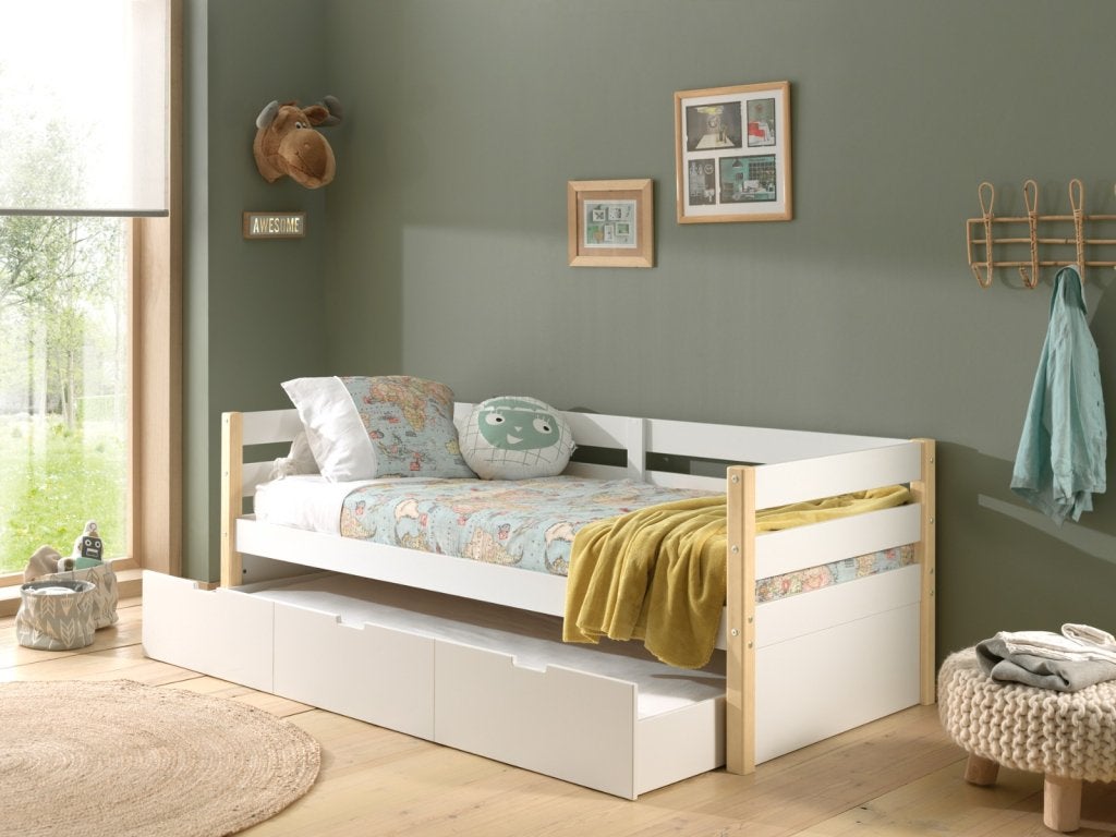 Margrit kajuitbed - 90x200 - Wit, Kinderen en Baby's, Niet ingevuld, Niet ingevuld, Niet ingevuld