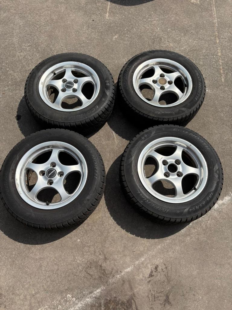 Set van 4 Borbet velgen met Imperial winterbanden., Ophalen of Verzenden, Gebruikt