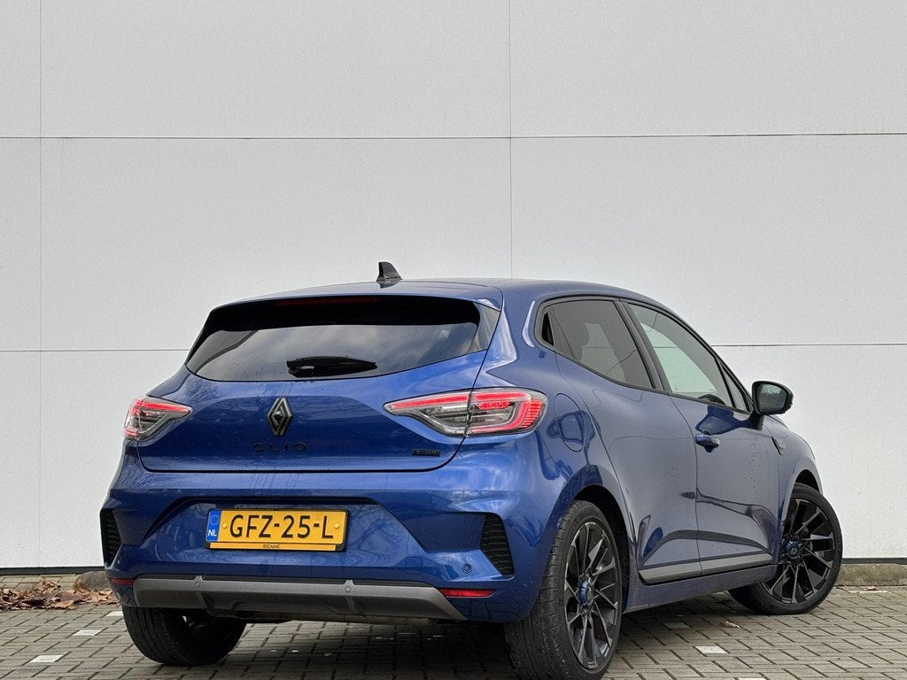 Renault Clio 1.6 E-Tech Full Hybrid 145 esprit Alpine | Groo, Auto's, Gebruikt, Euro 6, Blauw, Leder en Stof