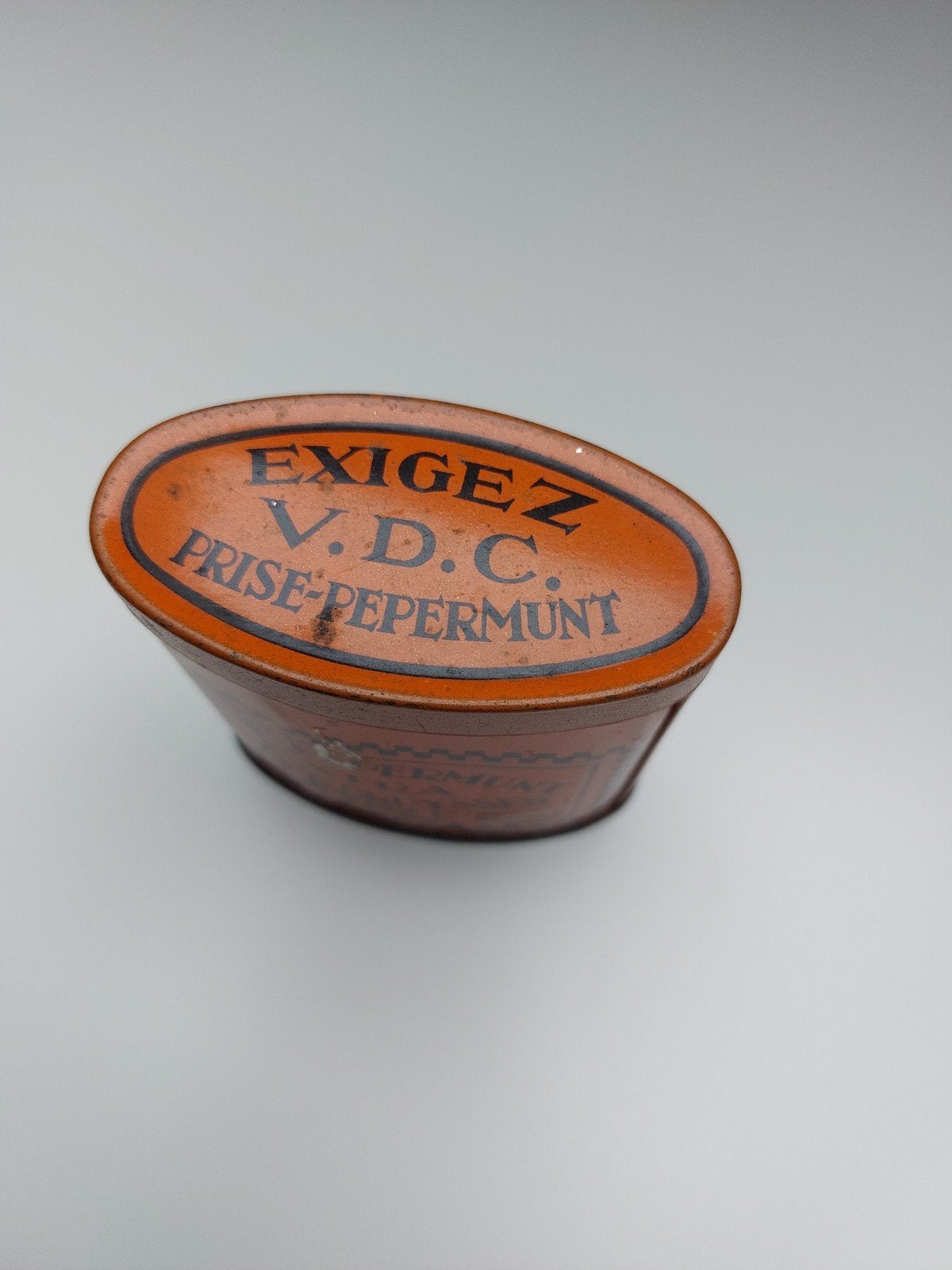Vintage V.D.C. Prise-Pepermunt blikje - Antiek, Ophalen of Verzenden