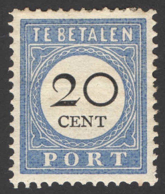 Nederland Port 25 ongebruikt 1894, Postzegels en Munten, Postzegels | Nederland, Ophalen of Verzenden, T/m 1940, Postfris