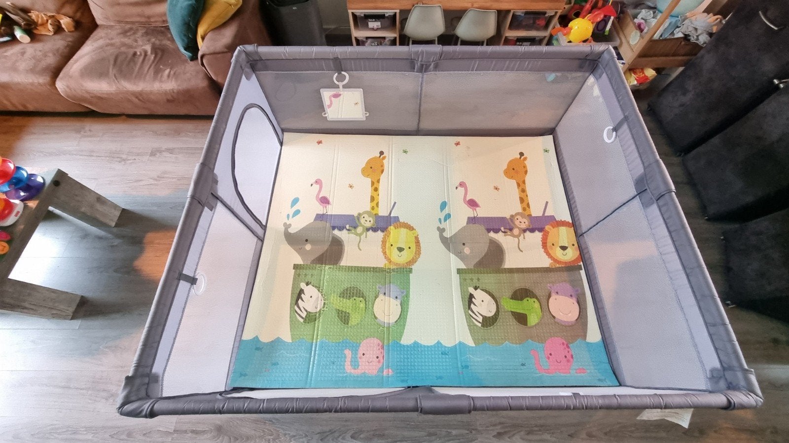 Teddle Grondbox grijs (180x150 cm), Ophalen, Zo goed als nieuw