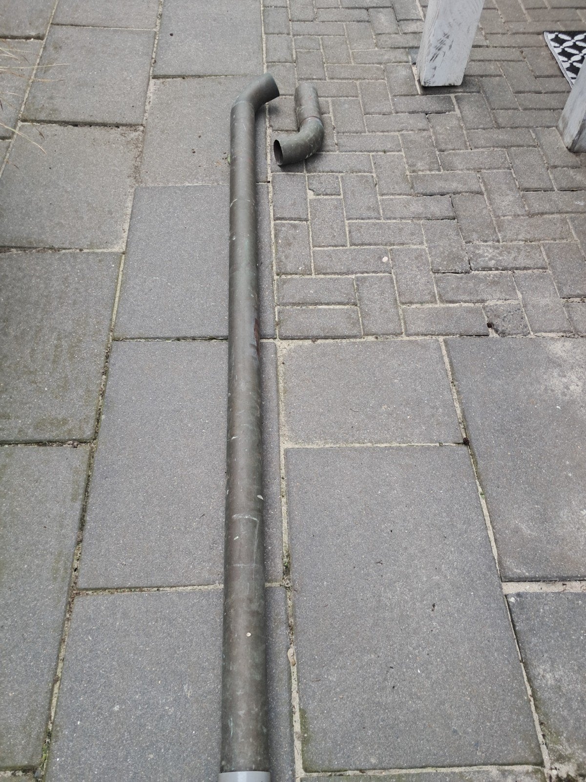 4x koperen regenpijpen, Doe-het-zelf en Verbouw, Buizen en Afvoer, Ophalen of Verzenden, Overige materialen, Minder dan 2 meter