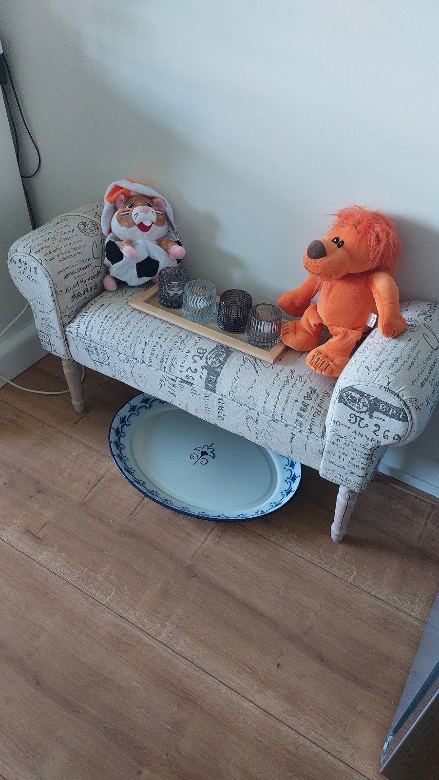 Brocante bankje 30/50/95 cm voor 35 €, Ophalen