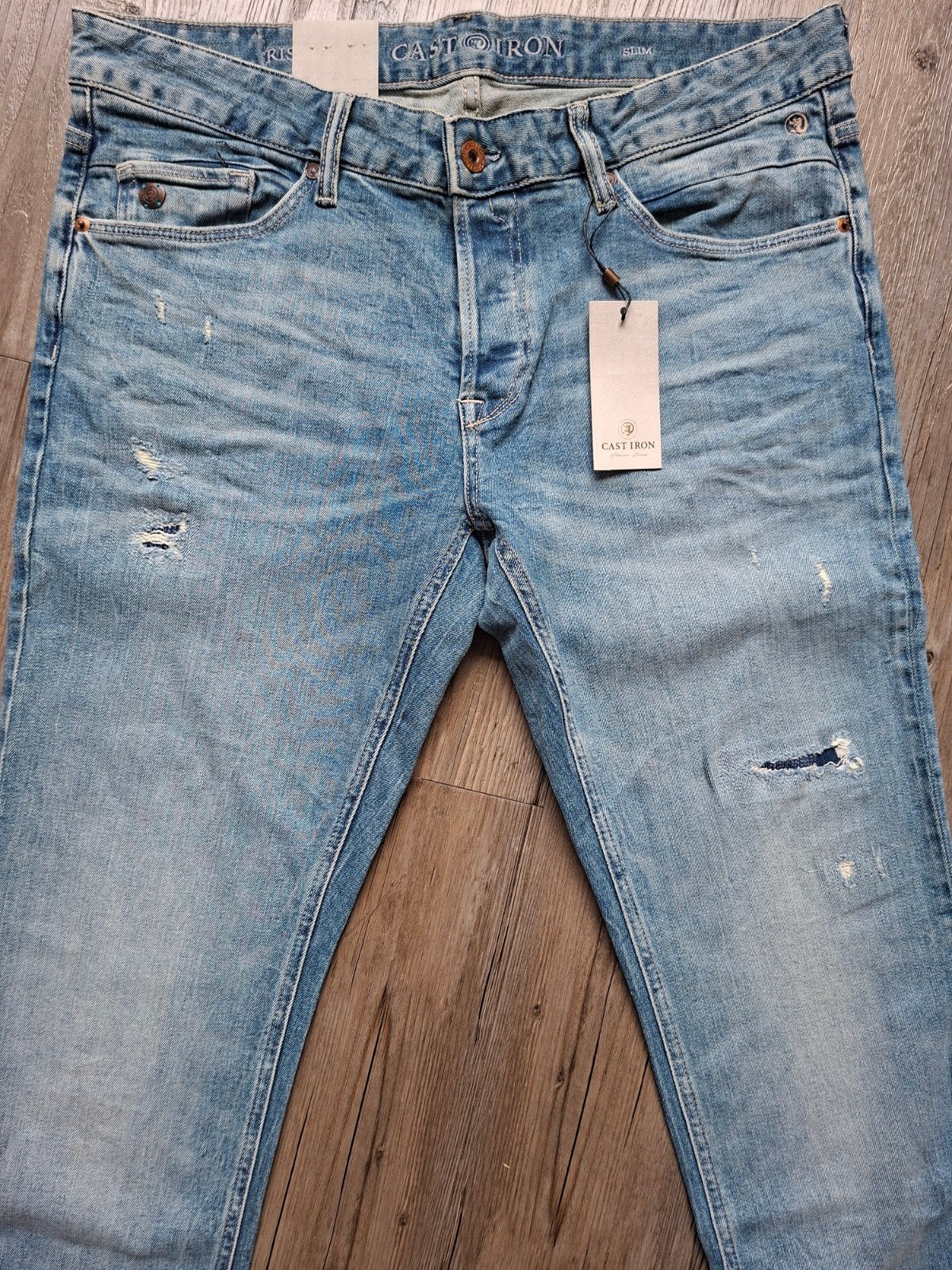 CAST IRON Riser slimfit jeans W36 L36, W36 - W38 (confectie 52/54), Blauw, Nieuw, Ophalen of Verzenden