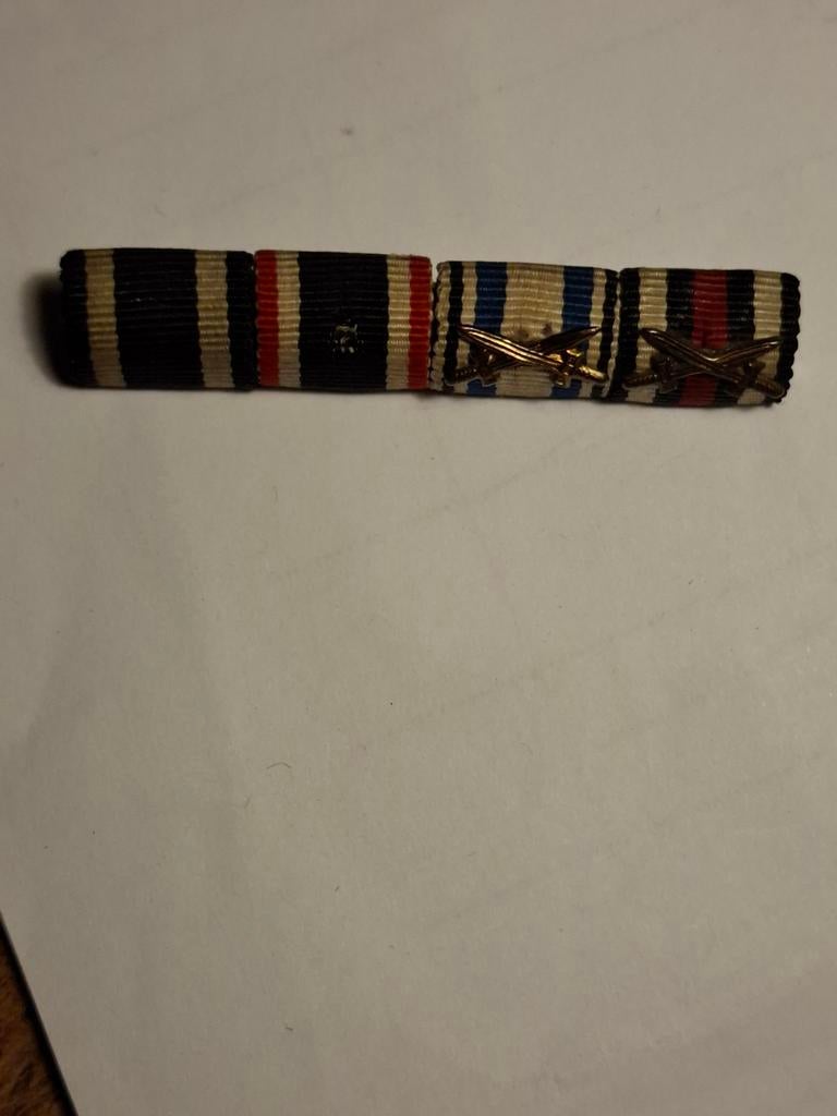 WO1/WO2 Duitse medaille baton, Verzamelen, Militaria | Tweede Wereldoorlog, Ophalen of Verzenden, Landmacht, Duitsland, Lintje, Medaille of Wings