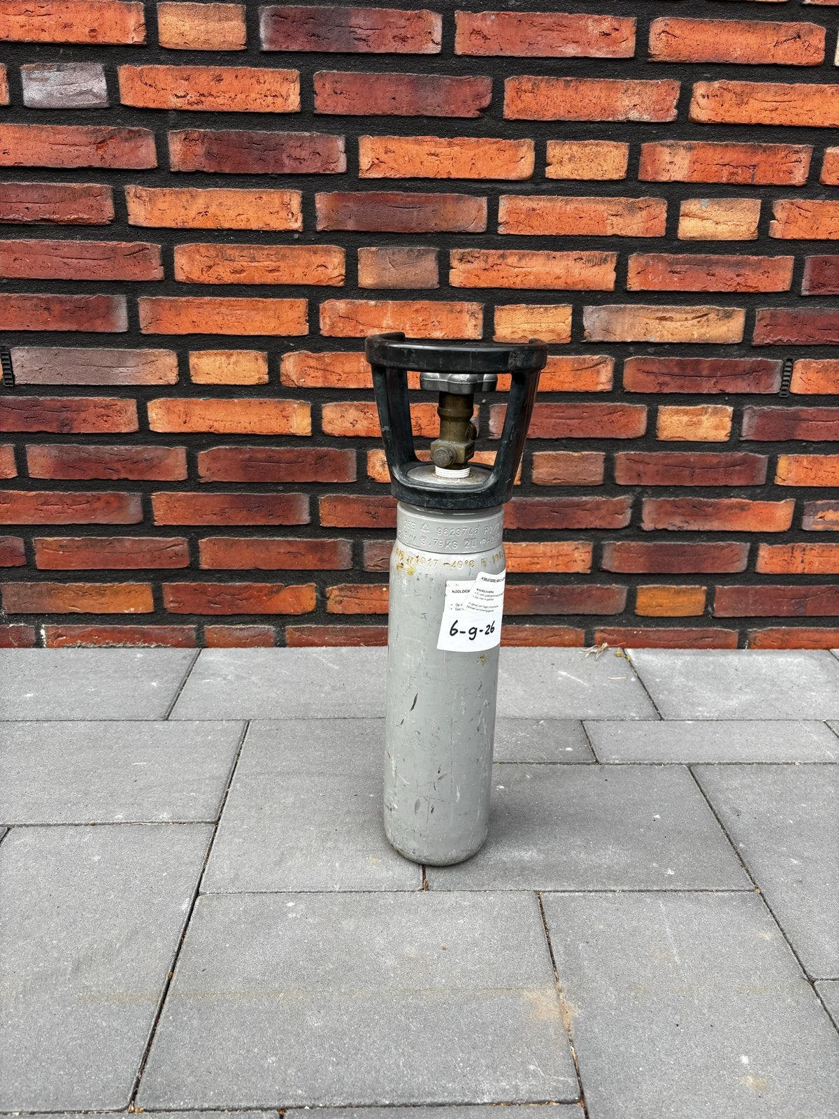 CO2 gasfles 3,75 kg (5L), Ophalen, 250 ampère of meer, Co2