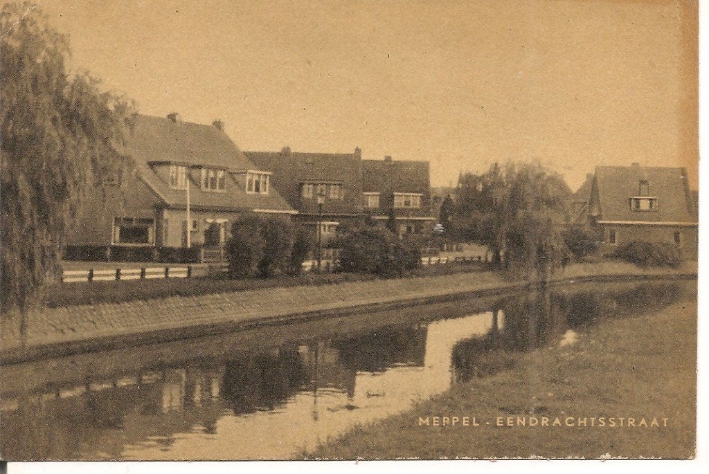 Oude Ansichtkaart Meppel - Eendrachtsstraat, Ophalen of Verzenden, 1940 tot 1960, Ongelopen, Drenthe