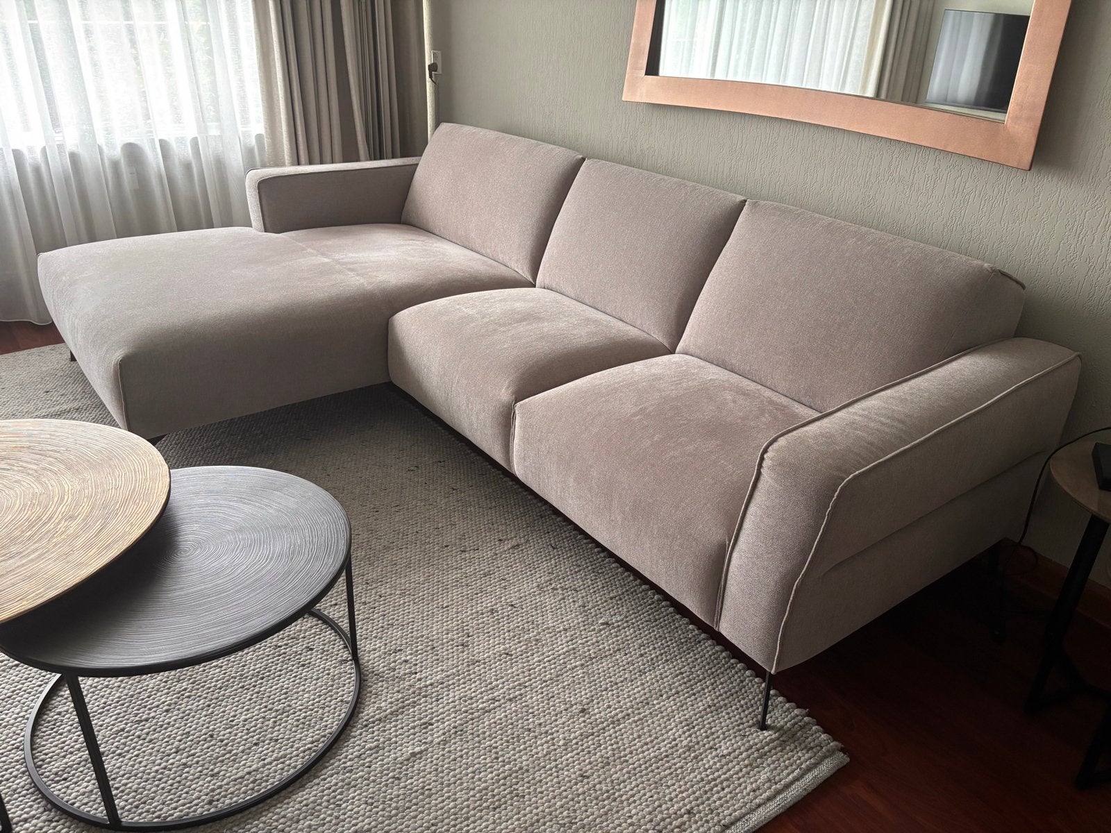 Prachtige Prominent Sevilla Hoekbank (Lounge) | Nieuwstaat!, Ophalen, 250 tot 300 cm, Hoekbank, Driepersoons
