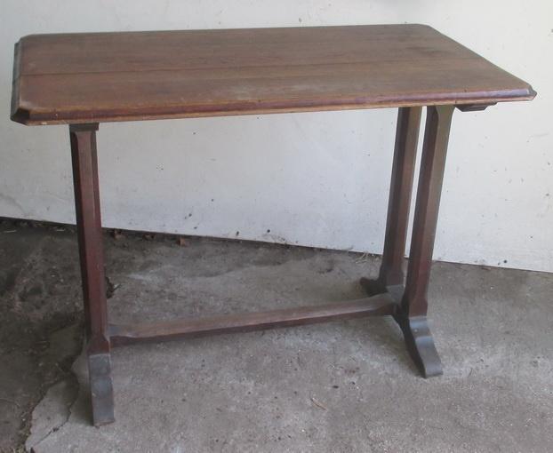oude art deco eiken cafetafel bistro tafel, Ophalen
