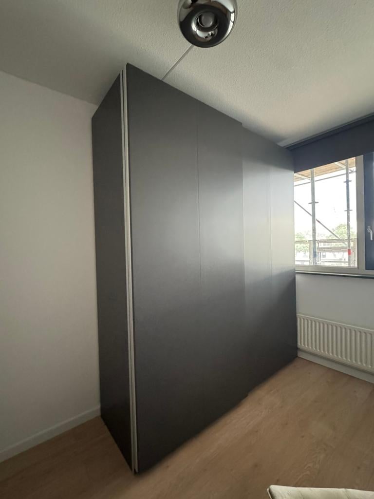 Donkergrijs Ikea pax kast NIEUW, Ophalen, 200 cm of meer, Nieuw, 50 tot 100 cm