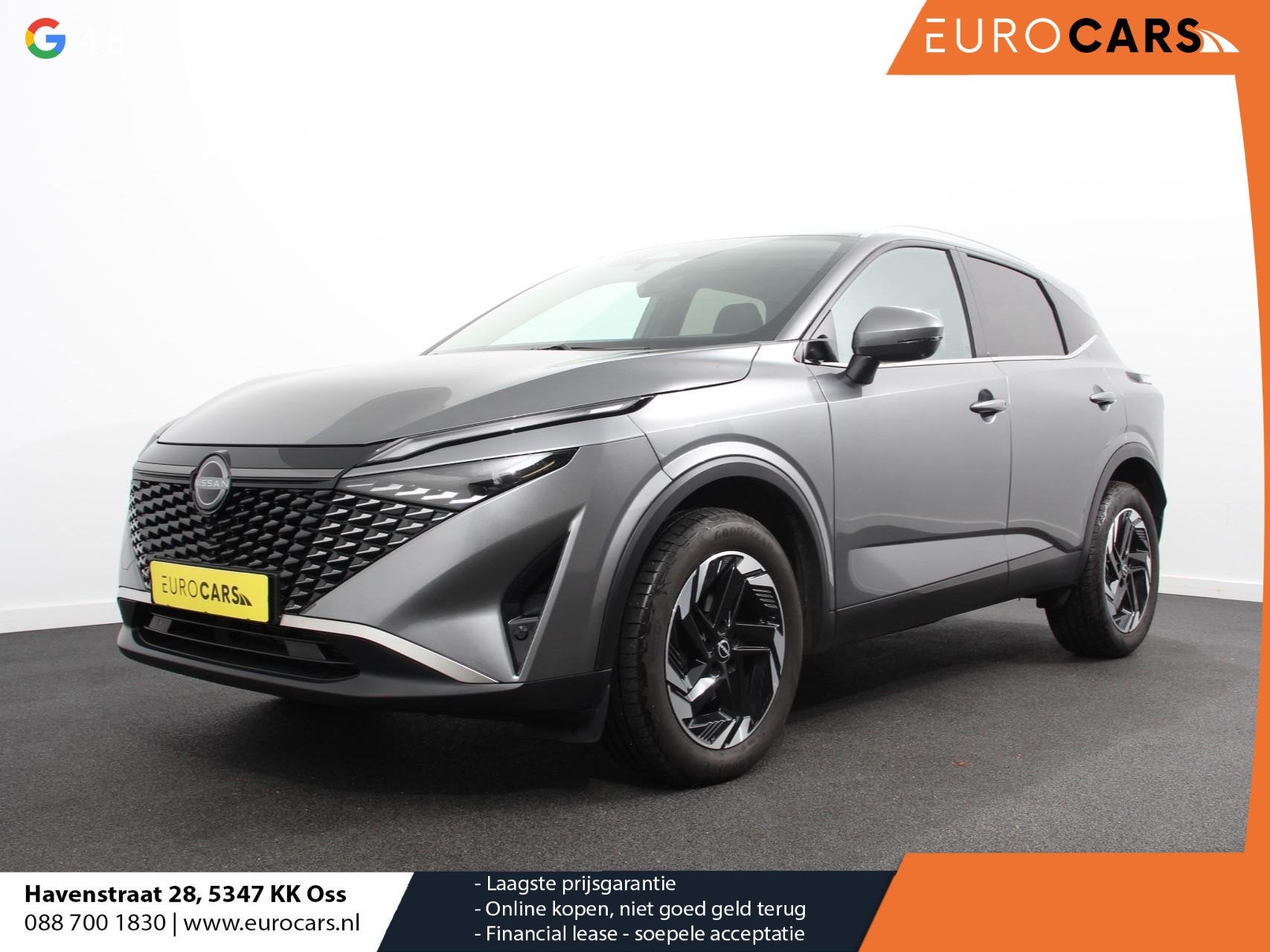 Nissan Qashqai 1.3 MHEV Automaat N-Connecta Navigatie Climat, Auto's, 4 cilinders, Leder en Stof, 1365 kg, Bedrijf