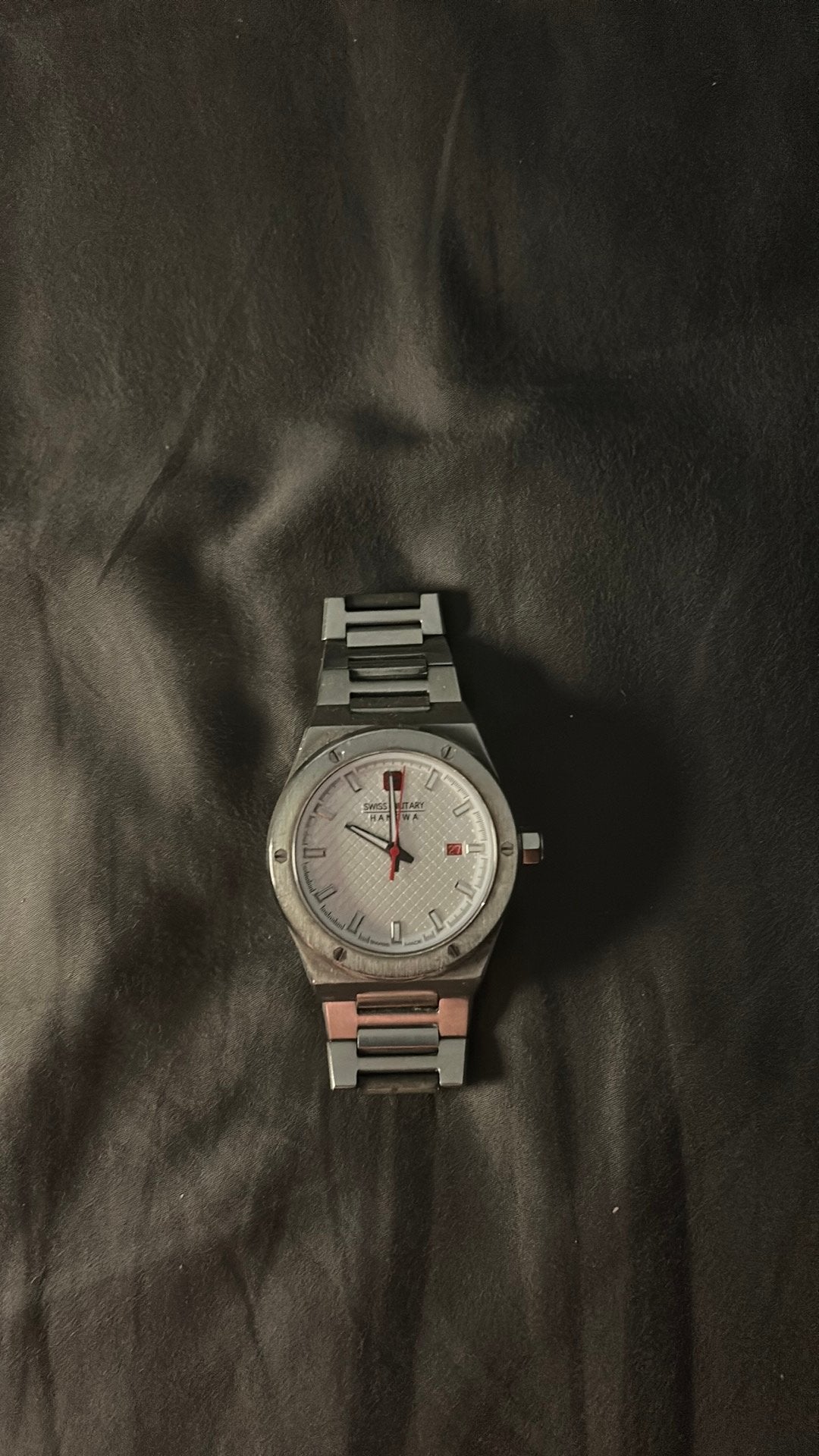 Swiss military horloge, Ophalen of Verzenden, Staal, Overige merken