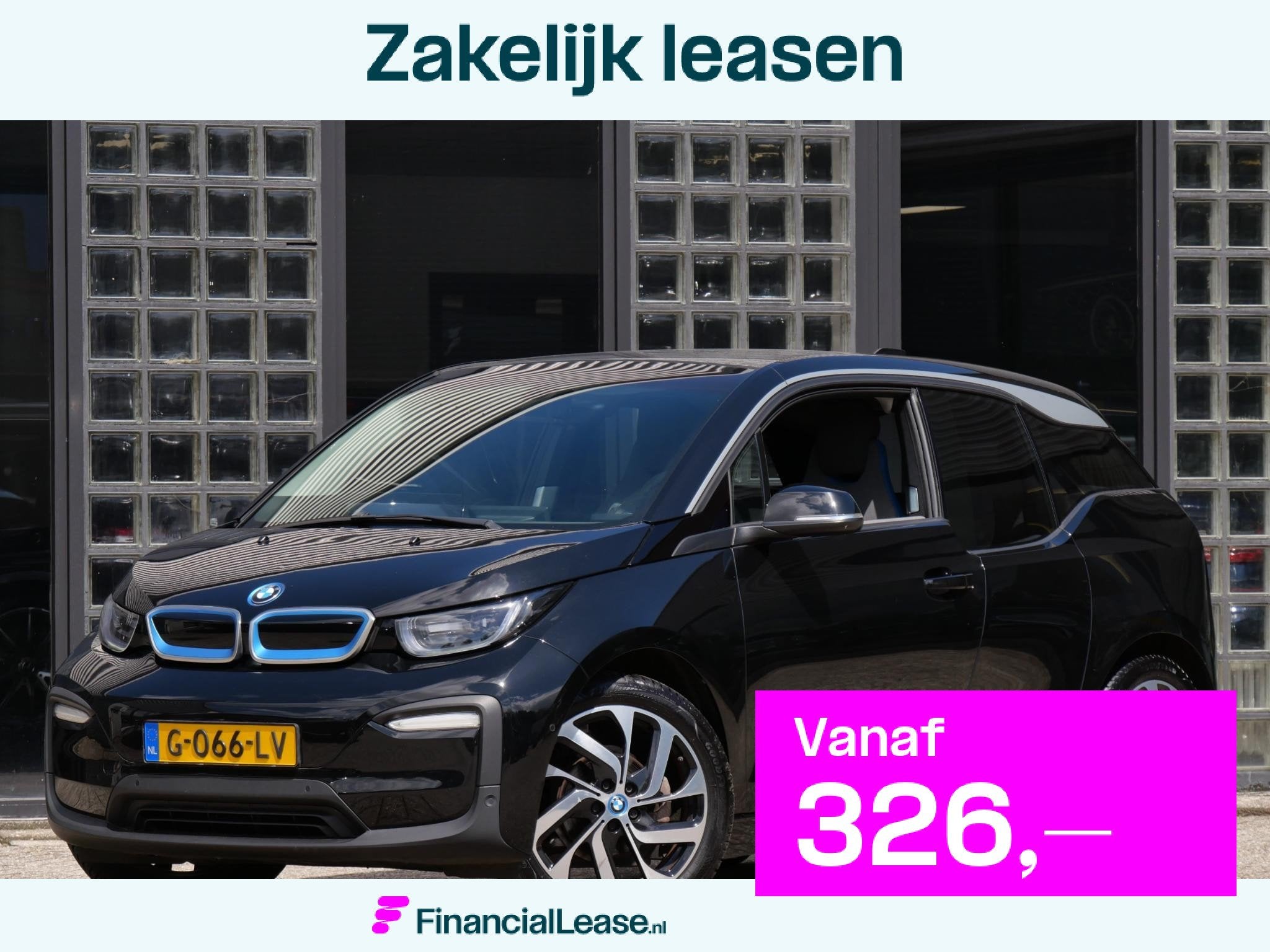 BMW i3 42kWh/ WARMTEPOMP/ CAMERA/ PDC V+A/ DAB/ STOELVERWARM, Automaat, 4 stoelen, 258 min, Zwart