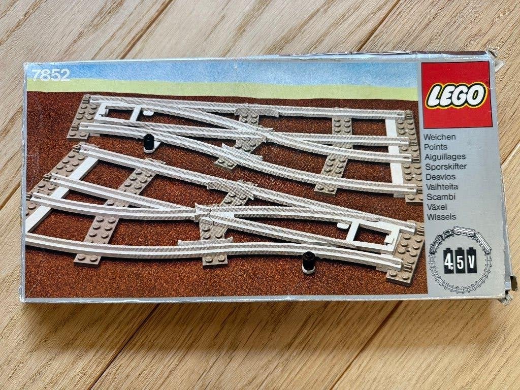lego trein 4,5v handmatige wisselset 7852 grijs, Kinderen en Baby's, Speelgoed | Duplo en Lego, Gebruikt, Compleet, Overige thema's