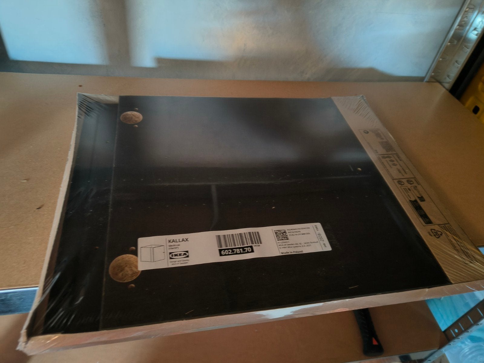 3x IKEA Kallax Inzetstuk Zwart voor Vakkenkast, Ophalen, Nieuw