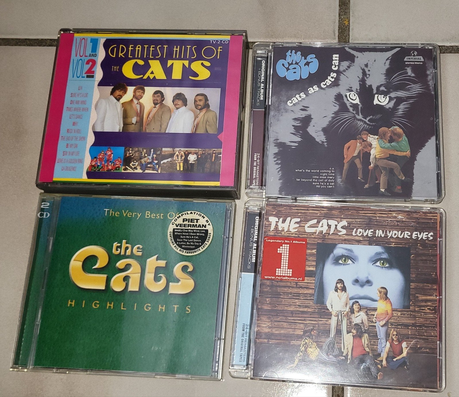 Collectie van 12 The Cats CD's - Diverse albums, Ophalen, Gebruikt, Pop, Verzamelalbum