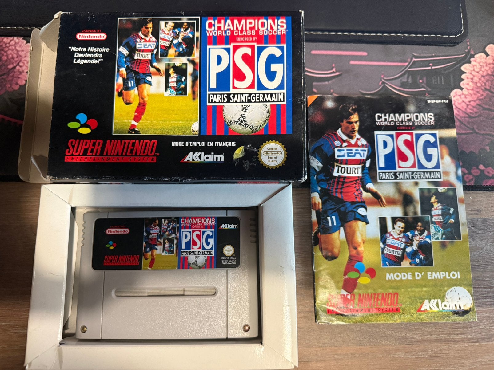 Champions World Class Soccer PSG compleet PAL, Gebruikt, 1 speler, Ophalen of Verzenden, Vanaf 3 jaar